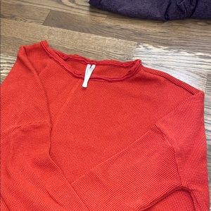 Anthropologie waffle pattern long sleeve